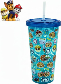 המתנות שלי כוס שתייה גדולה 700 מל עם קש – PAW Patrol