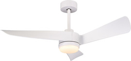 MIDEA מאוורר תקרה 46" כולל תאורת 18W LED ושלט Midea מידאה Gale Glide - לבן