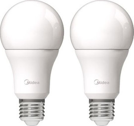 MIDEA נורת לד כדור 15W A60 אריזת זוג  אור חם 1500 לומן MIDEA  E27