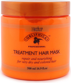 Hairkop מסכה כתומה לשיער יבש מאוד וצבוע