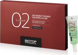 BIOTOP אמפולות לשיער 02 לטיפול בקשקשים – 6 יח’ 11 מ”ל