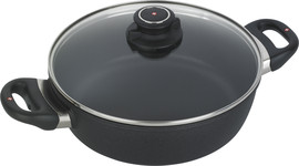 Swiss Diamond סיר נמוך 24 ס"מ 3 ל' nonstick מחוזק בגבישי יהלומים תוצרת Swiss Diamond