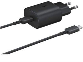 סמסונג מטען קיר מהיר 25W Type C שחור