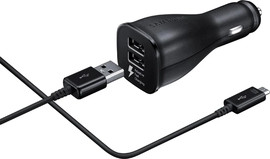 SAMSUNG מטען לרכב כפול מהיר במיוחד Samsung Original Ultra Fast Dual Car Charger Type-C/USB  45W+15W