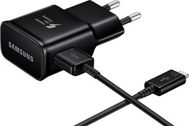SAMSUNG מטען מהיר 15W - כולל כבל Samsung Type C סמסונג C010070506 שחור