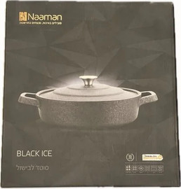 Naaman סיר סוטז' לבישול 36 ס"מ - 6.5 ליטר BLACK ICE