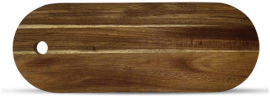 La Kitchenette לוח הגשה איכותי מעץ שיטה 80/15/1.5 ס"מ לחיתוך והגשה
