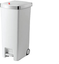 CAMPTOWN פח דוושה 45L ליטר + 2 גלגלים לה קיטשן La kitchenette TG-5270- צבע לבן