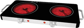 Boss electric כירה כפולה קרמית זכוכית 2800W מבית BOSS דגם XY8202