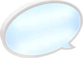 Fresco לוח כתיבה מחיק מחשבה בתאורת לד כולל טוש מחיק