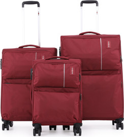 Swiss Royal סט 3 מזוודות בד במשקל נוצה 28|24|20 אינץ' Swiss Royal דגם C-lite צבע בורדו
