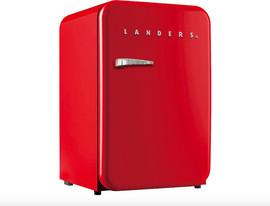 Landers מקרר משרדי / קטן רטרו מעוצב מבית LANDERS לנדרס דגם LA130R