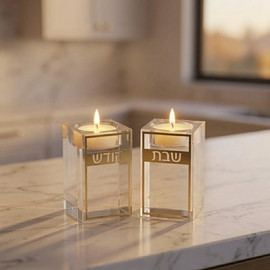 DECOROZ זוג פמוטי הקריסטל ETERNITY