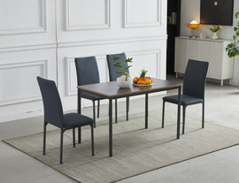 Homax Nika Set - פינת אוכל שולחן עם 4 כיסאות
