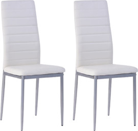 Homax Europe white - זוג כיסאות לבנים לפינת אוכל