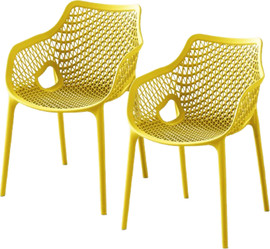 Homax Gyro Yellow  - זוג כיסאות חוץ צהוב