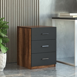 Homax שידת מגירות - Mara VO3-BA - שחור אגוז