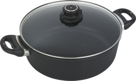 Swiss Diamond סיר נמוך 28 ס"מ 5 ל' nonstick מחוזק בגבישי יהלומים תוצרת Swiss Diamond