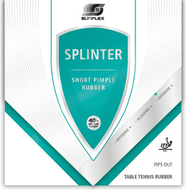 SUNFLEX גומייה למחבט פינג פונג 1.5 שחור- sunflex SPLINTER 1.5 black