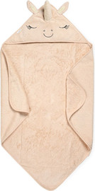Laura Swisra מגבת עם כובע לתינוק 100% כותנה - חד קרן ורוד