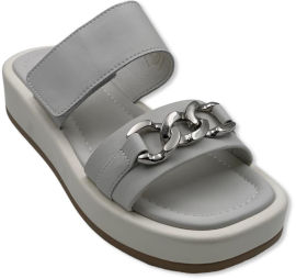 Nine West סנדל פלטפורמה לנשים בצבע אפור