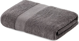 HomeStyle מגבת גוף 100% כותנה 68X125 ס''מ דגם קלאסיק מבית HomeStyle - צבע אפור כהה