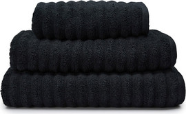 HomeStyle מגבת גוף 100% כותנה 70x130 ס''מ דגם הדסון מבית HomeStyle - צבע שחור