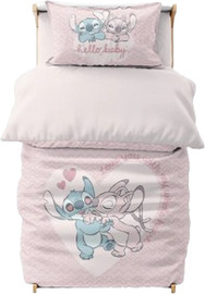 HomeStyle סט מצעים 3 חלקים 100% כותנה 70x130 ס''מ מבית HomeStyle - סטיץ לבבות