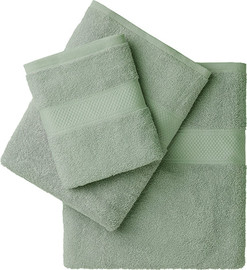 HomeStyle מגבת פנים 100% כותנה 50X85 ס''מ דגם קלאסיק מבית HomeStyle - צבע ירוק כהה
