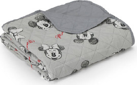 HomeStyle שמיכת קיץ יחיד לילדים מיקרופייבר 150x200 ס''מ מבית HomeStyle - דגם מיקי אפור