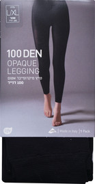 לייף גרבוני נשים אטומים 100ד. שחור L/XL