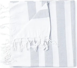Cotton avenue מגבת חוף/חמאם – אפור בהיר