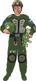 שושי זוהר תחפושת לפורים לוחם ימ"מ ירוק - שושי זוהר