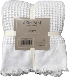 ASHRAM שמיכת קיץ/כיסוי מיטה פיקה 200*150 יחיד לבן