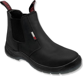 Rhino נעלי עבודה מקצועיות תקן S3 שחור כיפת מגן קוולאר RHINO סוליה מונעת החלקה