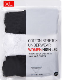 Life תחתונים בגזרת היילג שחור XL