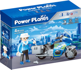 Power Planet פאוור פלאנט אופנוע משטרתי בפעולה 66303 - Power Planet