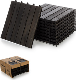 winstore מארז 9 יח' אריחי דק 30*30 ס"מ 6 ישרים צבע אפור עץ Acacia