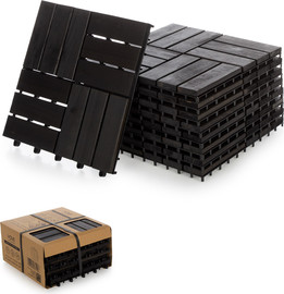 winstore מארז 9 יח' אריחי דק 30*30 ס"מ 12 משולבים צבע אפור עץ Acacia