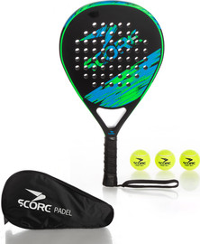 Score ערכת פאדל - מחבט SCORE דגם-78429 עם 3 כדורים בנרתיק
