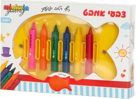 miniwin צבעי אמבטיה לא רעילים 6 צבעים עם מעמד דג וספוג מחיקה – Minimuin Young