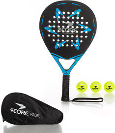 Score ערכת פאדל - מחבט SCORE דגם 83034 עם 3 כדורים בנרתיק