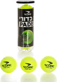 Score שלישיית כדורי פאדל SCORE בפחית