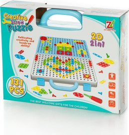 winstore משחק הרכבה במזוודה 131 חלקים