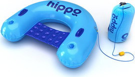 winstore מזרון כיסא ים עם עוגן Hippo -  תכלת