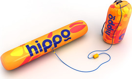 winstore מצוף ים עם עוגן Hippo - כתום פרחוני