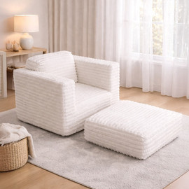 Tranquila כורסת יחיד בצבע שמנת 90x70x70