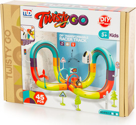 winstore מסלול רכבת מגנטי 45 חלקים TWISTY-GO