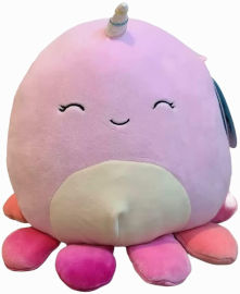 Squishmallow בובת כרית רכה דבינה התמנון הסגול 30 ס"מ