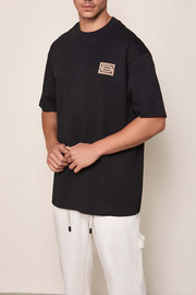 BALR חולצת טישירט קצרה באלר B Logo גברים - באלר - Black